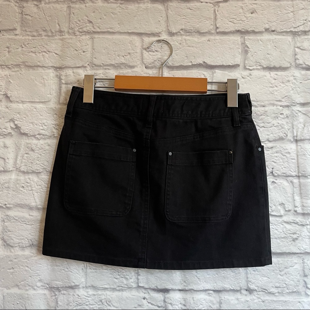 ARITZIA WILFRED FREE Black Denim Jean Mini Skirt - Picture 5 of 7